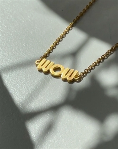 Stine A - Wow Mom Halskæde - Guldfarvet